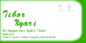 tibor nyari business card